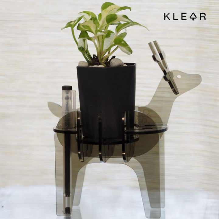 klearobject-plant-stand-ที่วางกระถาง-ที่วางอะคริลิค-แบบ-knockdown-กระถางต้นไม้อะคริลิค-กระถางดอกไม้-แจกันดอกไม้-แจกันอะคริลิค