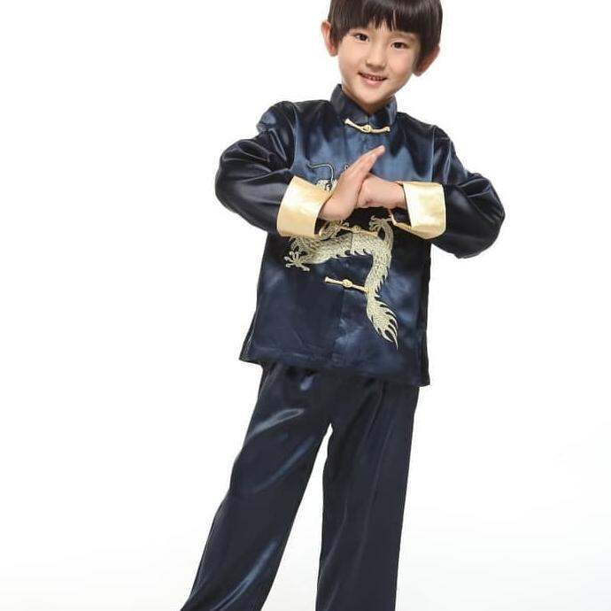Bisa Cod Baju Anak Setelan | Cheongsam Boy Anak China Traditional Imlek
