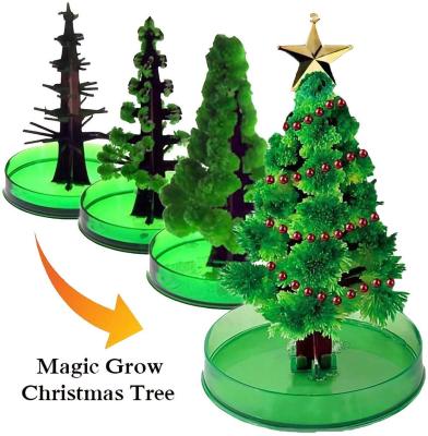 มายากลปลูกต้นไม้ DIY คริสตัลต้นคริสต์มาสซากุระกระดาษตกแต่งต้นไม้ดอกกระดาษสร้างสรรค์ของขวัญวันเกิดแปลกของเล่นเด็กของขวัญ