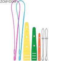 ZCMYDDM 7PCS Flexible Drawstring Threader Sewing Loop Turner Metal Tweezers for Wearing Rope DIY Weaving Tools