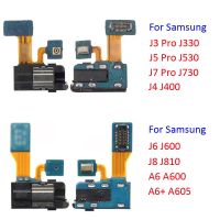 20ชิ้นสำหรับ J3 J4 J5 J7 Pro J6 J600 J8 J810 A6 A6 + โทรศัพท์เดิมใหม่หูฟังไมค์ไมโครโฟนเสียงแจ็คยืดหยุ่น