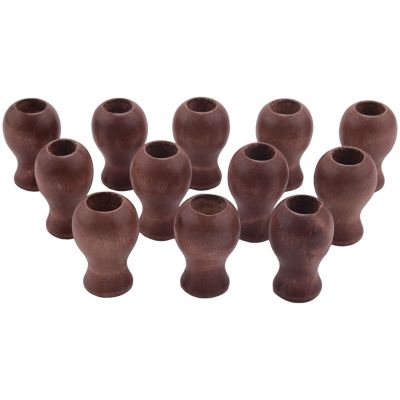 12 Pack Window Blind Wood Cord Knobs Wooden Hanging Ball Blind Small Pendants Drops Pull End for Blinds or Shades