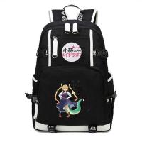 Miss Kobayashis Dragon Maid backpack Unisex luggage Backpacks teenagers canvas Shoulder Bags Rucksack Children School book Bag