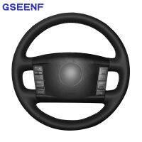 2021Car Steering Wheel Covers DIY Black PU Artificial Leather For Volkswagen VW Touareg Phaeton 2002 2003 2004 2005 2006-2010