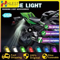 【LZ】✟  Universal LED turn signal indicador 3 modos recarregável anti-colisão luz de advertência mini carro acessórios