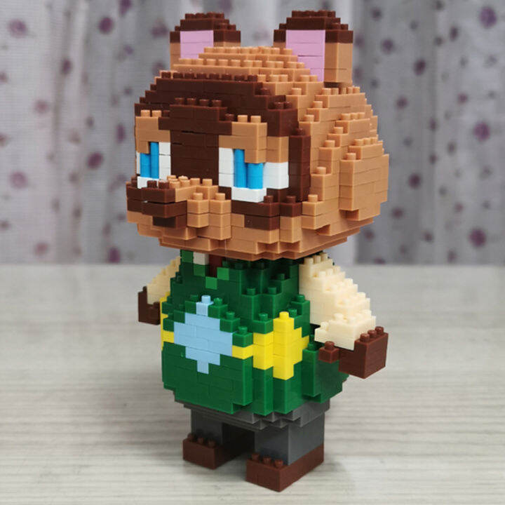 sc-4010-06-animal-world-raccoon-tom-nook-merchant-boss-ตุ๊กตาสัตว์เลี้ยง-diy-mini-diamond-blocks-อิฐของเล่นสำหรับเด็กไม่มีกล่อง