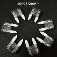 20PCS 2Amp Electronic Mini Blade Fuse Auto Car Motorcycle Trucks Bus Fuses Fuses  Accessories