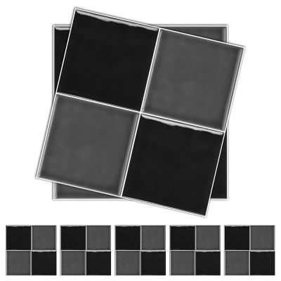 ▼◄☾ 10pcs/Set Europe Simple Style Thickening Pvc Tile Stickers Kitchen Bathroom Waterproof Dampproof Wall Decor Self-Adhesive