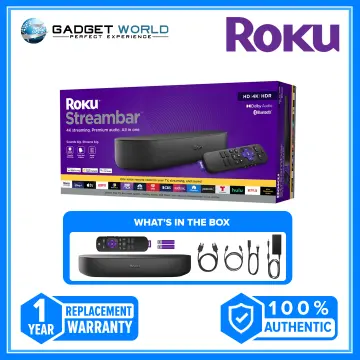 Roku Streambar Powerful 4K Streaming Media Player, Premium Audio