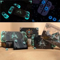 Hard Case TV Dock Charger Crystal Shell Protector For Nintendo Switch NS Oled Joy-Con TPU Soft Hand Grip Thumb Stick Cap Cover