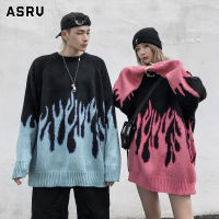 ASRV เสื้อสเวตเตอร์ถักผู้ชายเสื้อกันหนาวสไตล์ฮิปฮอปผ้าแจ็คการ์ดแบบย้อนยุคเสื้อสวมหัวเสื้อหนาวชายเสื้อไหมพรมชาย sweaters for men