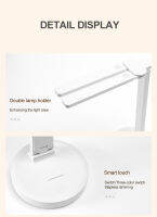 LED desk lamp double head 8W USB charging stepless dimming eye protection reading book lights three-color switch table ligh