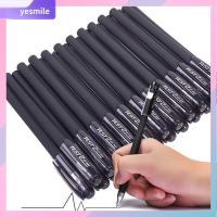 YESMILE 10PCS 0.5มม. ลูกกลิ้งปากกา เครื่องเขียนสเตชันเนอรี แบบแห้งเร็ว ปากกาที่เป็นกลาง ของขวัญสำหรับนักเรียน หมึกดำ/แดง/น้ำเงิน เครื่องมือสำหรับการเขียน นักเรียนก็อก