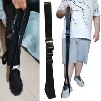 Leg Lifter Strap  Stand Aid Walk Support Pull Getting Up Foot Rigid Hand Grip Grab Foot Loop with Velcro Anti-slip Pad