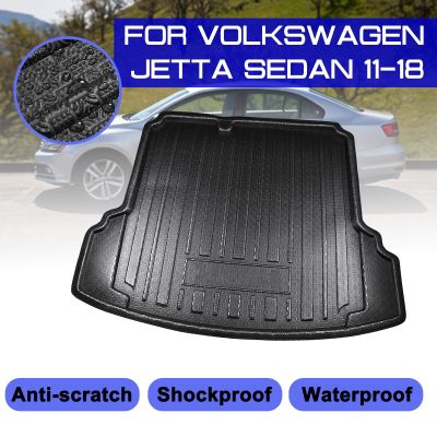 สำหรับ Volkswagen Jetta Sedan 2011-2018พรมปูพื้นรถยนต์พรมด้านหลัง Anti-Mud Cover