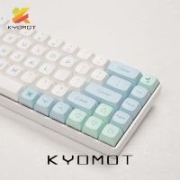 （Miss qis keycap）KYOMOT Profile XDA IceMint Keycaps PBT Dye Sub English 135คีย์สำหรับ DIY Layout 5F