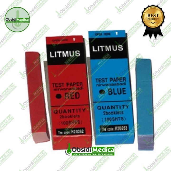 Kertas Lakmus Litmus Merah Dan Biru -1 Paket Isi Biru & Merah | Lazada ...