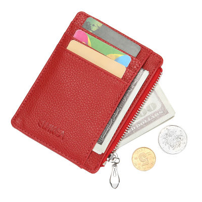 Cestlafit Store แฟชั่นผู้หญิงแนวเกาหลีสร้างสรรค์กระเป๋าเก็บบัตรสั้นกระเป๋าสตางค์แบบมีซิปหลายช่องเสียบบัตร