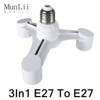 【YF】◎๑✌  quality 3In1 E27 To Extended Lamp Bulbs Socket Splitter Holder for Photo Studio