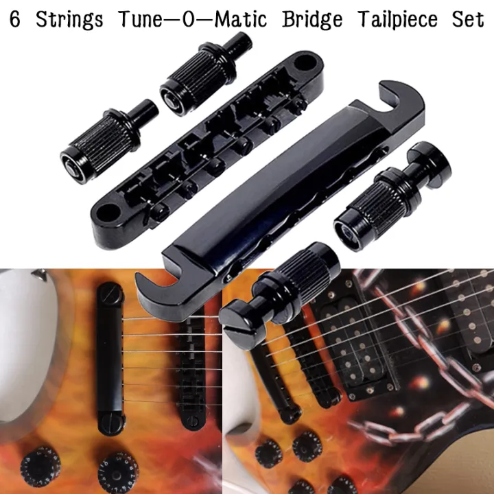 6 Strings Tune O Matic Bridge Tailpiece Set For Lp Gibson Sg Electric Guitar Bridge Tailpiece