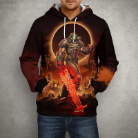 New Game Doom Eternal 3D Printed Spring Fashion Long Sleeve Boy Girl Casual Hoodies Men Women Children Streetwear Cool Tops Size:XS-5XL