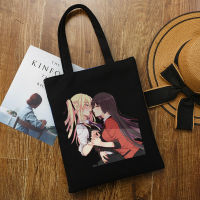 【CW】Anime Kakegurui Yumeko Jabami Fashion Canvas Bag Shopper Harajuku Goth Top Large Capacity Women bag vintage handbag Shoulder Bag