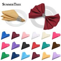 20pcs Linen Napkins Polyester Diner 12 x 12inch Square Fabric Handkerchief Hanky Wedding Party Supply Home Hotel Banquet Decor Nails Screws Fasteners