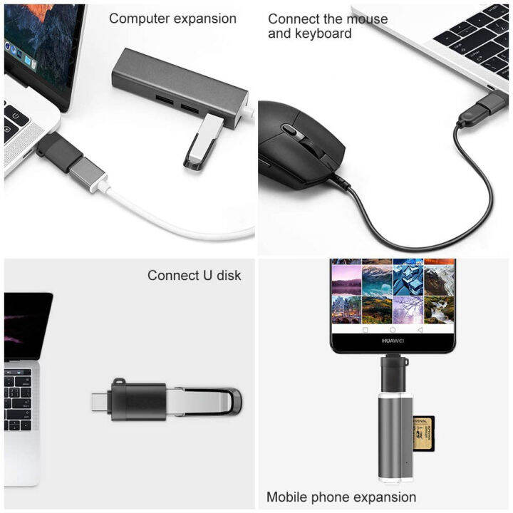 หัวแปลง-usb-3-0-ประเภท-c-otg-อะแดปเตอร์-usb-c-ชายไปยัง-ios-type-c-micro-usb-female-converter-ไปยัง-usb-converter