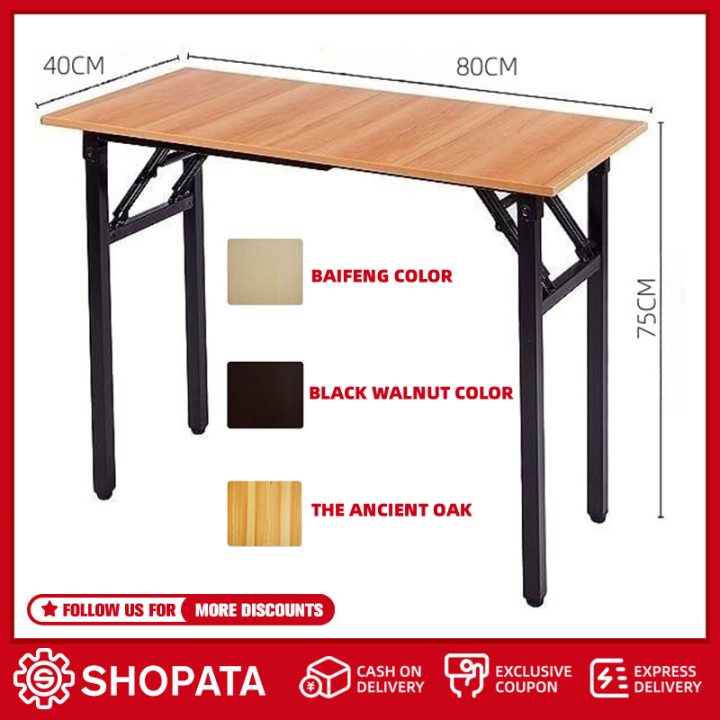 Shopata Folding Table Portable Work Table for Home Office Foldable