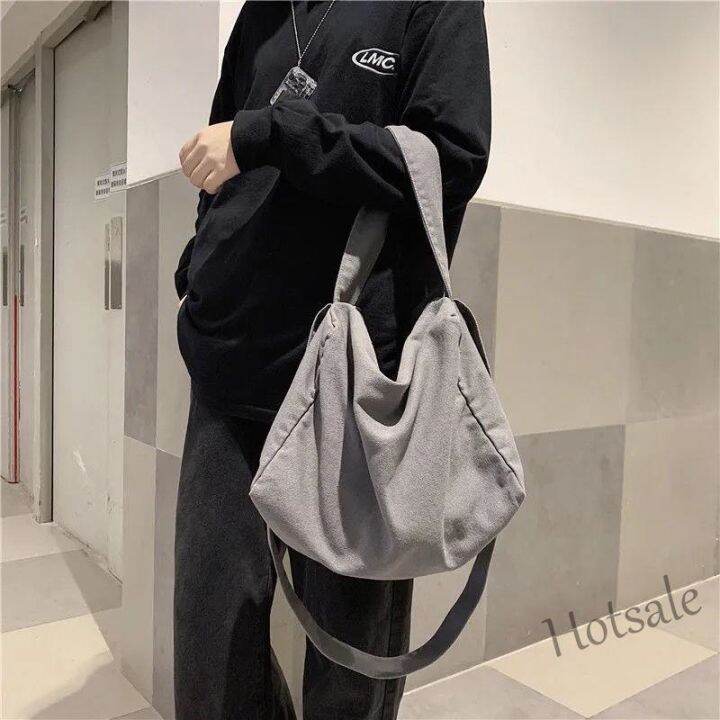 hot-sale-c16-korean-canvas-bag-large-capacity-crossbody-shoulder-bag-pure-color-simple-and-versatile-unisex-messenger-bag-handbag