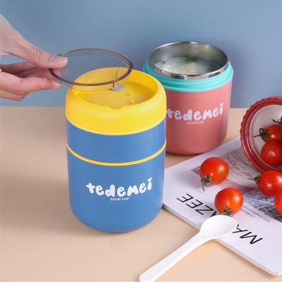 ✖◎✙ Stainless Steel Soup Cup Thermal Lunch Box Food Container Bento Boxes Salad Bowls Thermos Containers Lunch Box for Kids Tupper