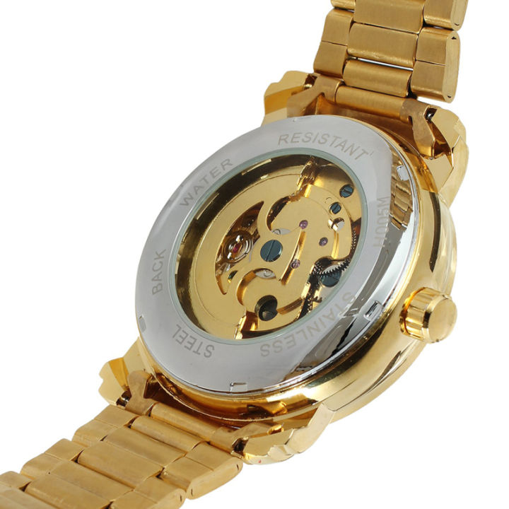 xinsu-นาฬิกาข้อมือนาฬิกากลไกอัตโนมัติผู้ชาย-นาฬิกาข้อมือนาฬิกาข้อมือสายเหล็กหน้าปัดตัวเลขโรมัน