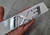 โลโก้ ไอเอ็กซ์สาม สีเงินด้าน บีเอ็ม รถไฟฟ้า ไซส์ 13.5 * 4 cm BMW iX3 LCL M SPORT 2022 (G08) SUV CAR logo letter for rear bumper