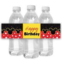 hot！【DT】▥  24pcs Bottle Labels Cartoon Stickers Bar Baby Shower Birthday Wedding Event Decorations Supplies