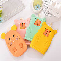 Exfoliating Bath Washcloth Thicken ทนทาน Scrub Exfoliating ถุงมือห้องอาบน้ำถุงมืออาบน้ำอุปกรณ์ห้องน้ำ Two-Si Cute