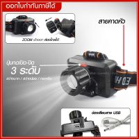 ไฟฉายคาดหัว รุ่น JX-531 LED แสงสีขาว ไฟฉายคาดศรีษะ ใช้งานลุยฝน