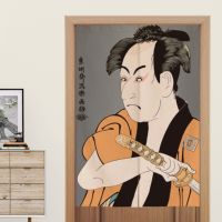 Japanese-Style Fabric Door Samurai Curtain Kitchen Living Room Bar Decoration Women Noren