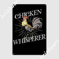 ไก่ Whisperer ไก่ตลกคนรักไก่ของขวัญป้ายโลหะถ้ำผับภาพจิตรกรรมฝาผนัง Pub ออกแบบโปสเตอร์ดีบุก  （Stock size: 20cm * 30cm）