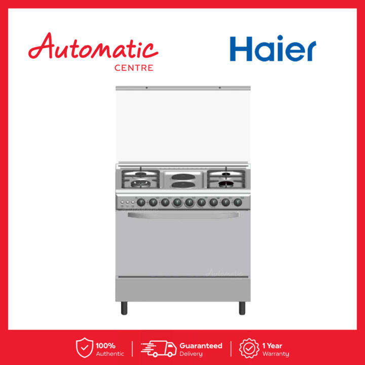 Haier HFS904G2E130FGO 90cm Cooking Range 4 Gas 2 Electric 130L Gas Oven
