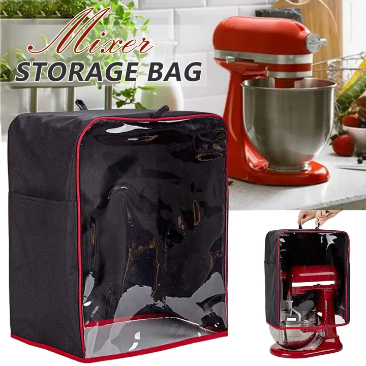 Clear Front Panel Dust Cover Stand Mixer Dust Cover With Pockets For