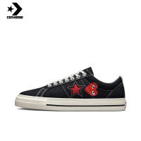 [กล่องเดิม] CONVERSE ONE STAR CDG PLAY รองเท้าผ้าใบหุ้มข้อต่ำรองเท้าผ้าใบ unisex-A01791C