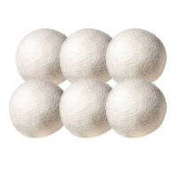 6PcsPack Wool Soften Balls Reusable Natural Organic Laundry Fabric Softener Ball Premium Washing Machine Laundry Clean Ball