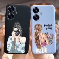 สำหรับ Realme Narzo เคส N55น่ารักลายการ์ตูนเด็กผู้หญิงเคสโทรศัพท์ซิลิโคนนิ่มสำหรับ Realme Narzo N55และ55เคส NarzoN55 6.72