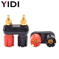 Speaker Audio Amplifier Jack Socket Binding Post Terminals Electrical Cable Wire Connector DIY for 4mm Banana Plugs Red Black