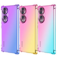 For Huawei Honor 70 Case Covers Shockproof Soft Case Gradient Color Silicone Soft TPU Casing Colorful Back Cover Anti Fall Honor 70 5G Phone Case