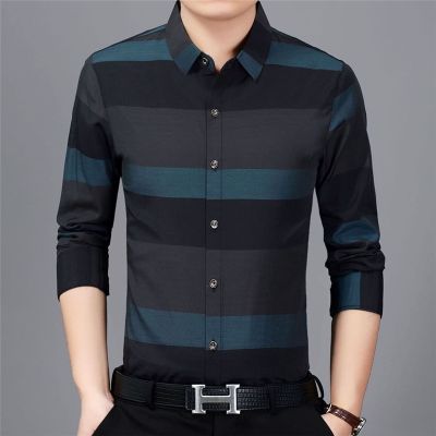 CODTheresa Finger Summer Mens Casual Shirt Fashion Business T-Shirt Long Sleeve Slim Shirt