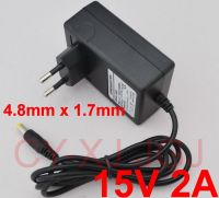 1PCS high quality 15V2A AC 100V-240V Converter Adapter DC 15V 2A 2000mA Power Supply 30W EU Plug 4.8mm x 1.7mm