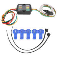 Trailer Wiring Converter Powered 3 to 2 Wire Trailer Tail Light Converter with 60in Wiring LED Compatible Hitch Accessories