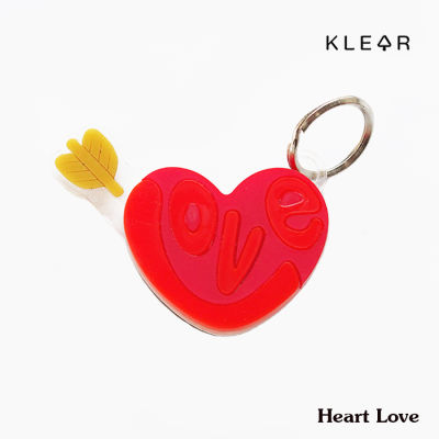 KlearObject Healthy Stick-Heart Love ที่กดปุ่มอนามัย ที่กดลิฟท์ ที่กดATM แท่งกดปุ่มอะคริลิค-หัวใจสีแดง : K516