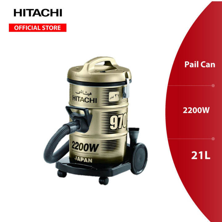 Hitachi Vacuum Cleaner Pail Can Titanium Gold (2200W/21L) CV970Y TG